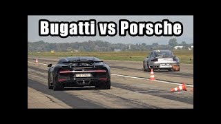 1500HP Bugatti Chiron vs 1600HP 9ff Porsche 997 Turbo