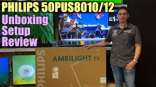 PHILIPS 50PUS8010/12 Ambilight Smart LED TV 2025 kicsomagolás és bemutató
