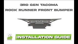 3rd Gen Tacoma Rock Runner Front Bumper Installation by C4 Fabrication 3,102 views 5 months ago 39 minutes