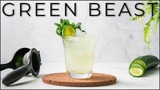 How to make a GREEN BEAST  MODERN ABSINTH cocktail recipe