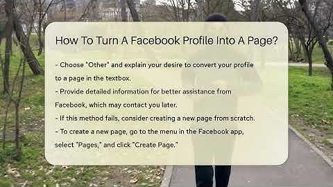 How To Turn A Facebook Profile Into A Page? - Everyday-Networking