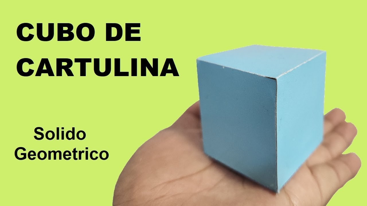 Como Se Hace Un Cubo Como Hacer un Cubo de Cartulina (Solidos Geométricos) - YouTube