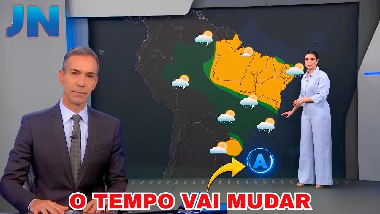 🔴 ATENÇÃO! Ar frio e temporais vão mudar o tempo | Previsão do Tempo Jornal Nacional