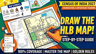 How to Draw Census HLB Layout Map Step-by-Step | Census of India 2027 Training | Coaching Zone
