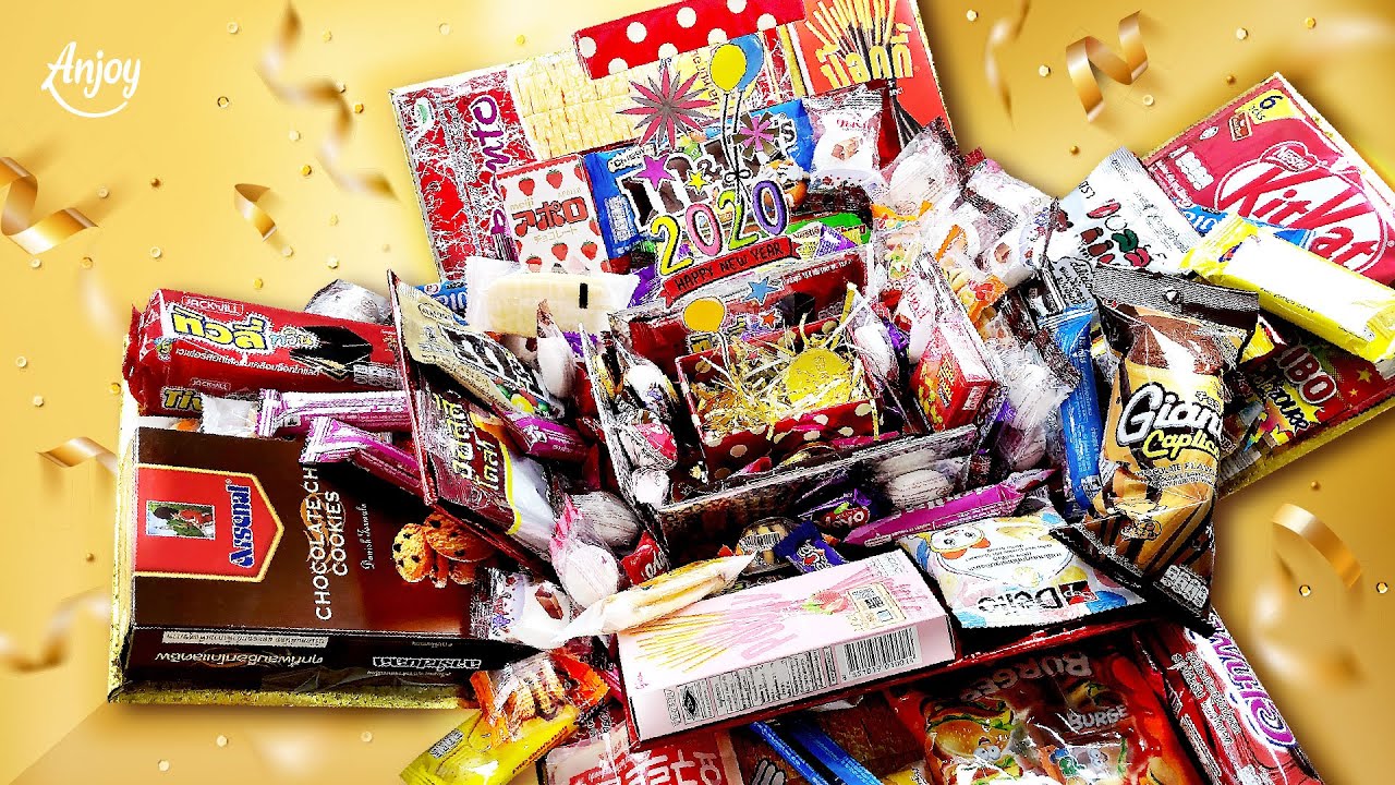 การ์ดกล่องของขวัญ 2022 New ของขวัญปีใหม่ 2020 ไอเดียทำกล่องขนมทะลัก! Gift Boxs Surprise, New Year Gift Box 2020, Gift Box Ideas