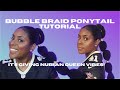 It&#39;s Giving Nubian Queen Vibes: Bubble Braid Ponytail Tutorial