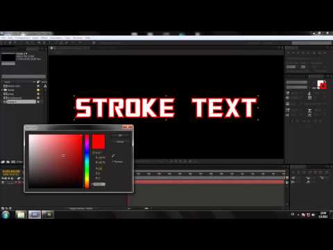 CZTUTORIÁL – After Effects 104 – Stroke texty