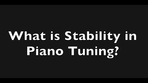 FREE LIVE CLASS - How to get Superior Stability in Piano Tuning