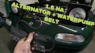 MX5 MIATA MK1 NA 1.6 ALTERNATOR AND WATERPUMP BELT