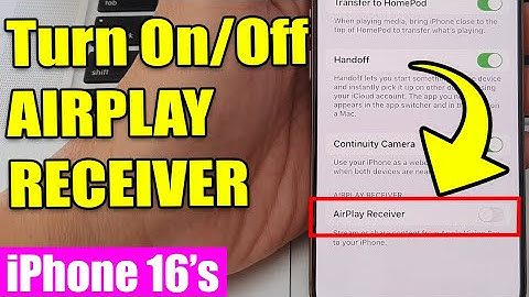 📺 iPhone 16/16 Pro Max: How to Turn On/Off AIRPLAY RECEIVER