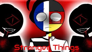 Stranger Things meme (countryhumans) France and Germany | collab with Fuzzly
