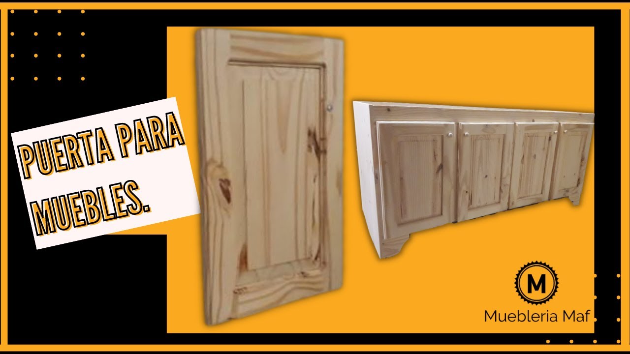 tenaz fácilmente ajo HOW TO MAKE WOODEN DOORS FOR KITCHEN FURNITURE - YouTube