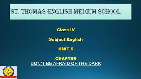 Std 4 # English # Unit 5
