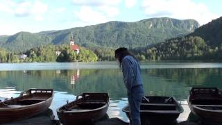 Row boats Lake Bled Slovenia