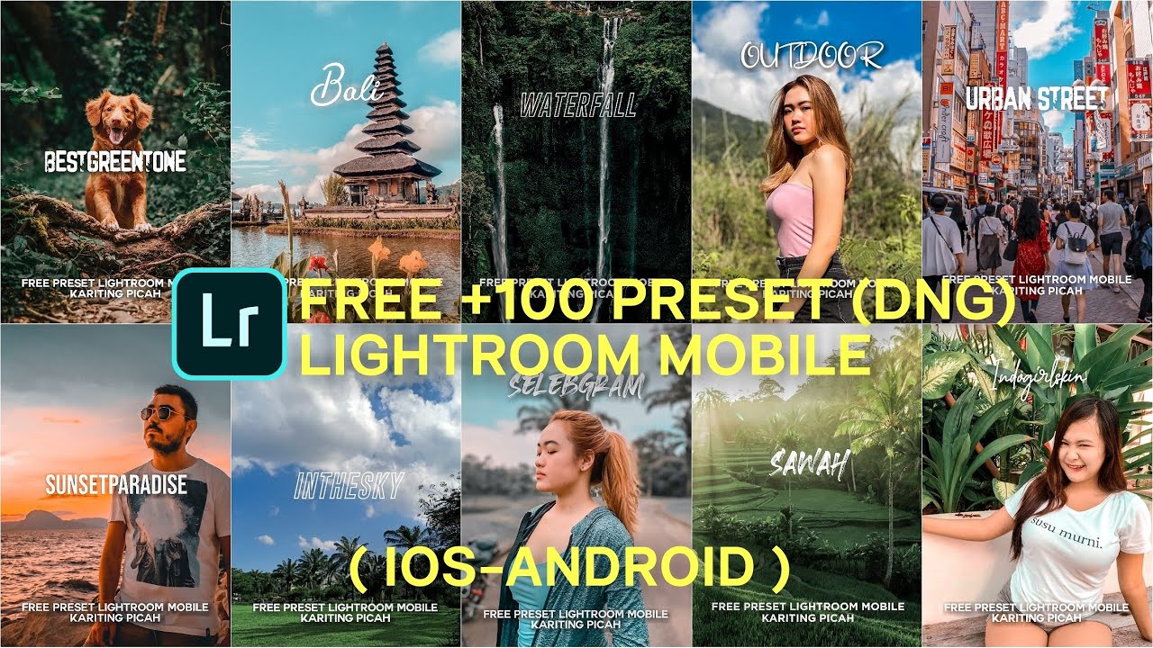 Free 100 Preset Lightroom Mobile (DNG) for IOS Android ...