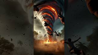 People are going inside the tornado.#ai #man  #tree