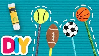Sports Pencil Toppers Crafts | Fast-n-Easy | DIY Labs image