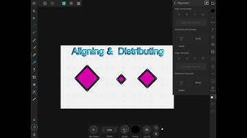 Affinity Designer Aligning and Distributing