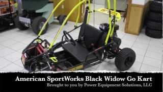 black widow 136cc go kart