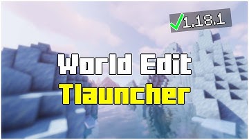 How To Install World Edit in Tlauncher 1.18.1 Single Player!