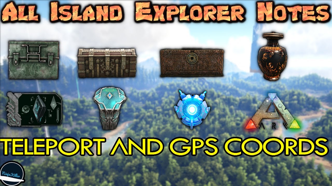 All Island Explorer Note Locations In Ark Survival Evolved Youtube