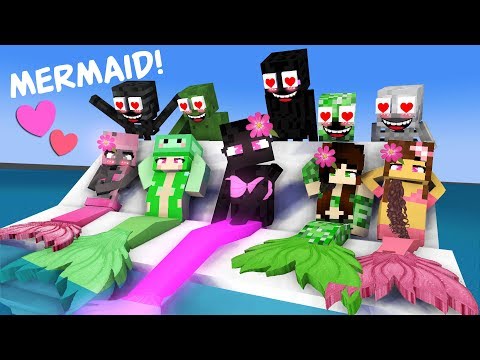 MONSTER SCHOOL WITH MERMAIDS - FUNNY MINECRAFT ANIMATION