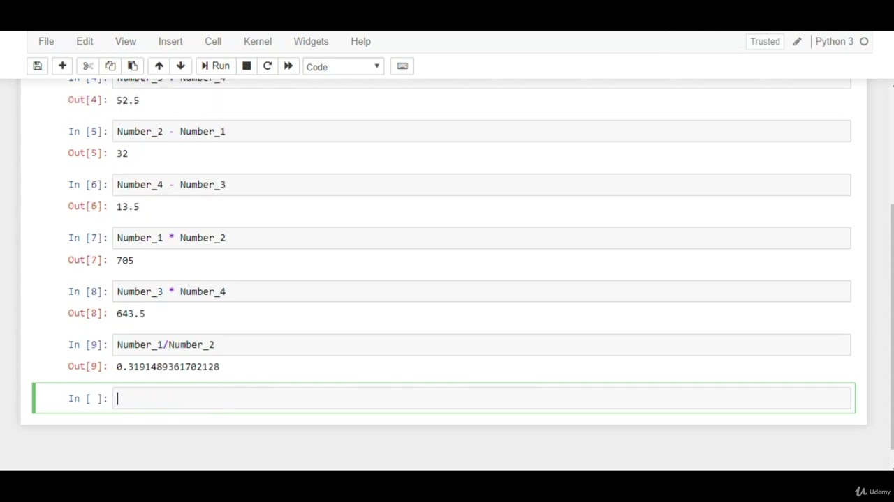 12   Numbers and Math Operators with example