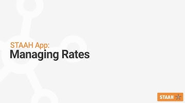 How to Manage Rates - STAAH App