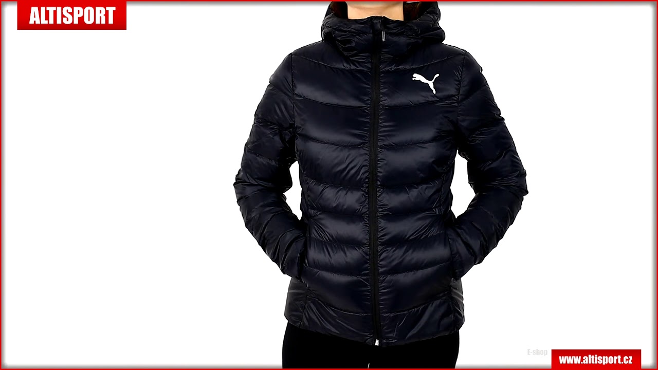 dámská bunda puma pwrwarm packlite 600 down jacket 58004501 puma black - YouTube