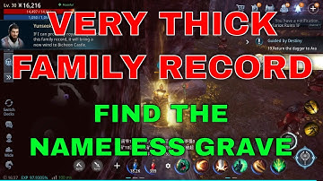 Mir4 Request Quest Clue: Very Thick Family Record Find the Nameless Grave Bicheon Castle