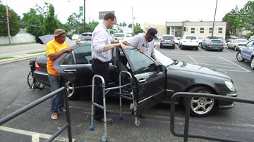 Yankees Fan Walking With Custom Socket Design and  Ossur OFM2 Knee and K2 Sensation Foot
