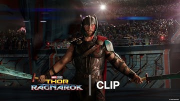 Thor and Hulk Fight in the Grandmaster