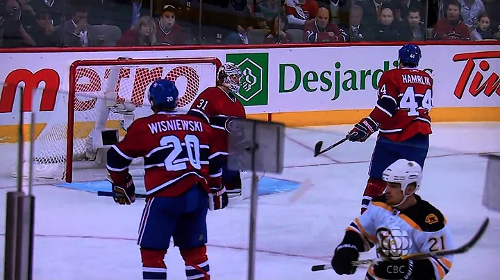 Andrew Ference Gives Crowd Middle Finger After Sco...