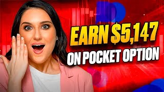 POCKET OPTION STRATEGY | EARN +$5,147 in 10 MINUTES