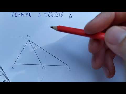 Video: Jak Najít Těžiště Trojúhelníku