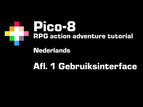 Pico 8 RPG actie avontuur programmeren - tutorial aflevering 1 - Interface