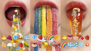 asmr 10 MINUTES EMOJI FOOD DESSERT FOR RELAXING SLEEP 수면유도 asmr 이모지 먹방 모음집 eating sounds