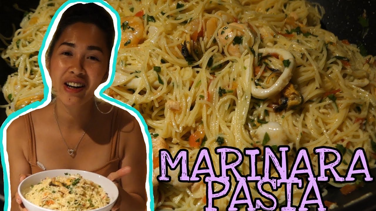 SEAFOOD MARINARA PASTA RECIPE ANGEL HAIR PASTA JOVE'SVLOG YouTube