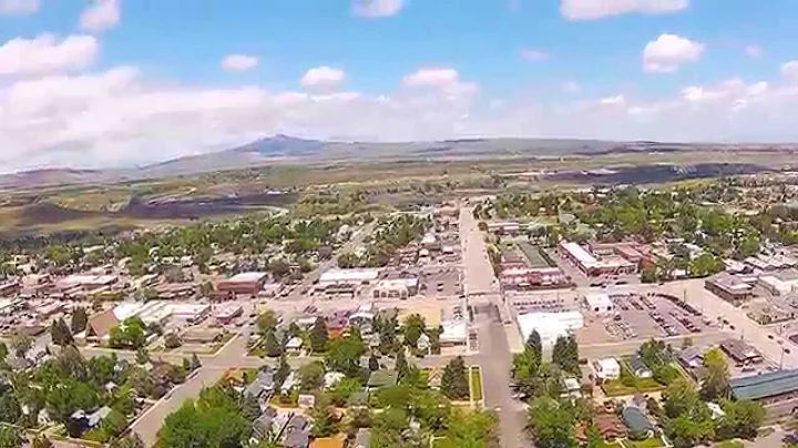 Cody Wyoming from the Air