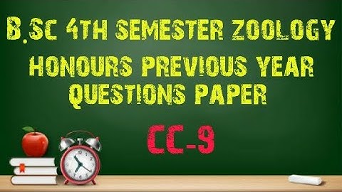 B.Sc 4th semester zoology honours previous year question paper #Calcutta #university #exm #1_2_learn