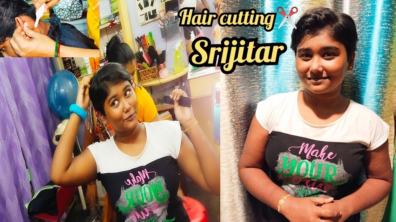 Srijitar pujor age hair cutting ✂️ kore puro look change hoa galo