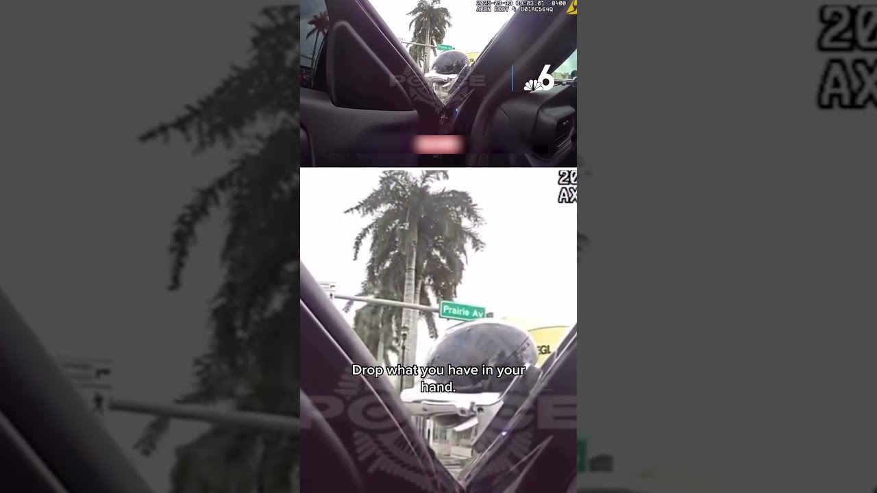 Bodycam Shows Arrest Of Man Armed With Knife Accused Headbutting Miami Beach Cop