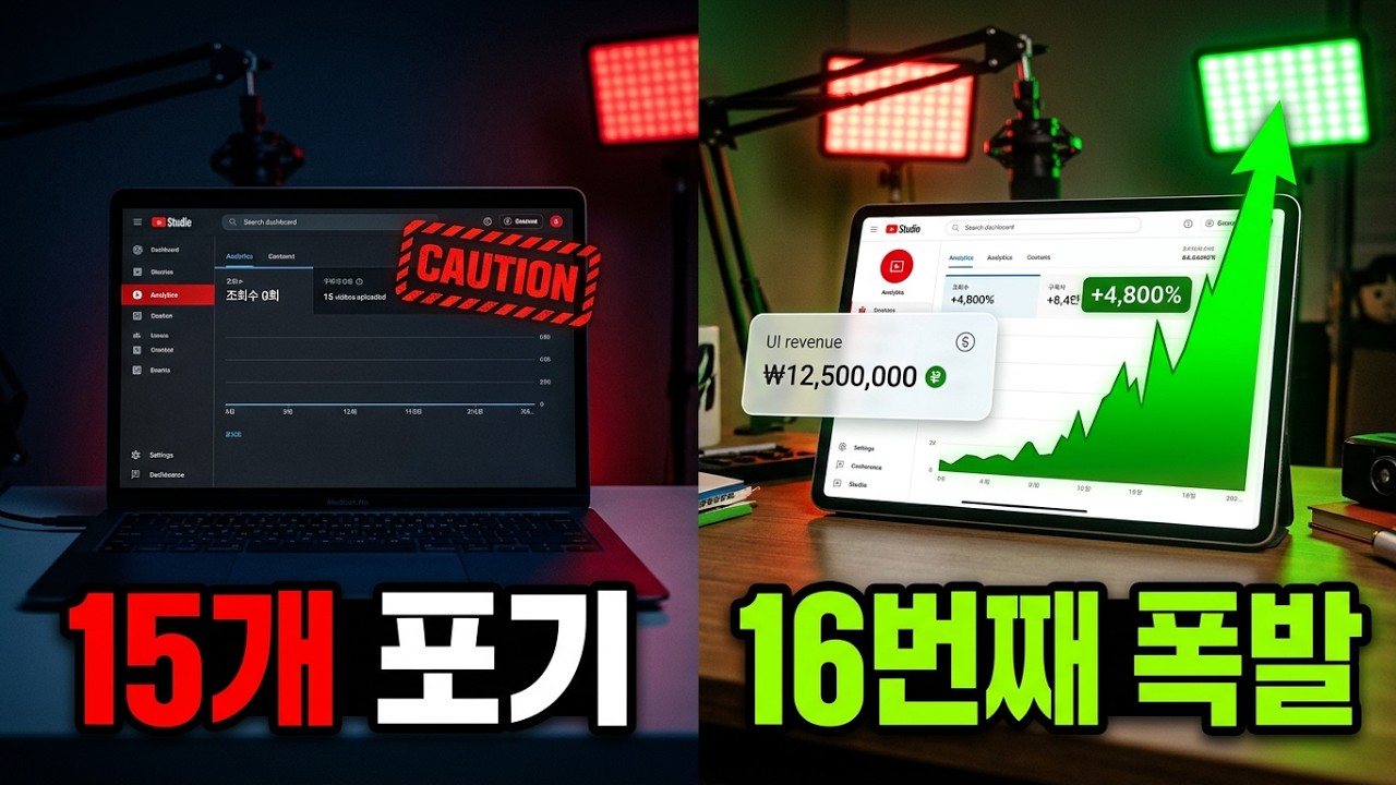 영상 15개 올리고 "조회수 0회"라고 접는 사람들의 치명적 착각