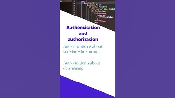 Authentication and authorisation. #programming #developer #software #code