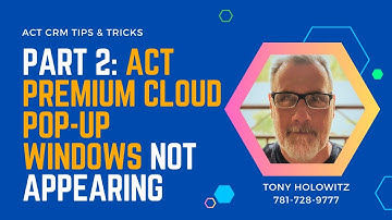 Part 2: How to Fix Act Premium Cloud Pop-Up Windows Not Showing | APC Browser Skills