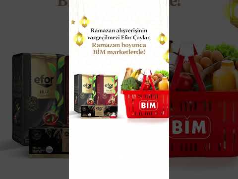 Efor Çay - Ramazan Alışverişi Bim Market