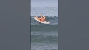 Margo Gets Some Glassy Little Waves #surfersofbali #surfingbali #surfers