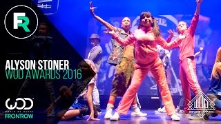 ALYSON STONER | MISSY ELLIOT TRIBUTE LIVE | FRONT ROW | #WODAWARDS16