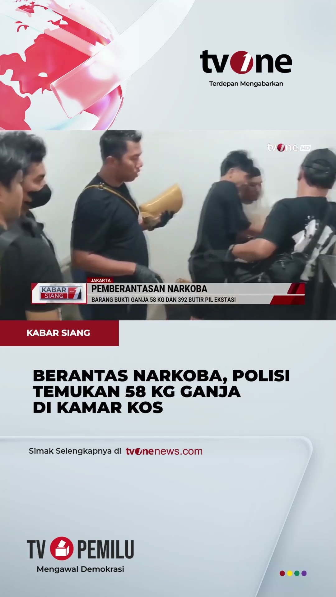 Polisi Gerebek Kamar Kos di Jakbar dan Jaksel, Barbuk Ganja dan Pil Ekstasi Diamankan | tvOne