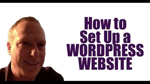 Wordpress Training Video 11   Set up a Wordpress Site   Baer On Marketing